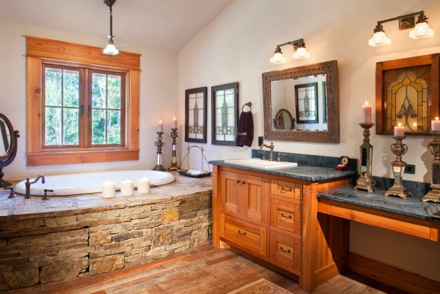 15 Heartwarming Rustic Bathroom Designs Perfect For The Winter