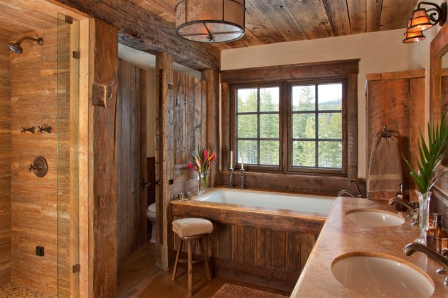 15 Heartwarming Rustic Bathroom Designs Perfect For The Winter
