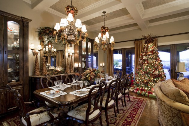 christmas dining room decoration