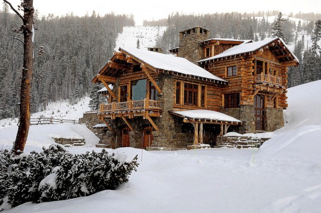 15 Snug Rustic Home Exterior Designs For The Cold Winter Days