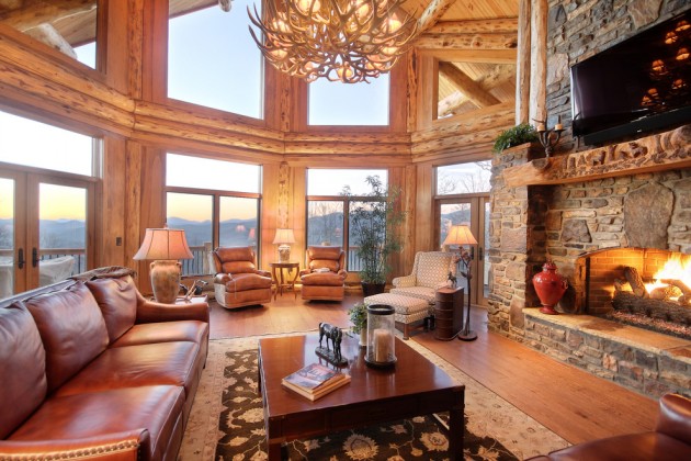 15 Warm & Cozy Rustic Living Room Designs For A Cozy Winter