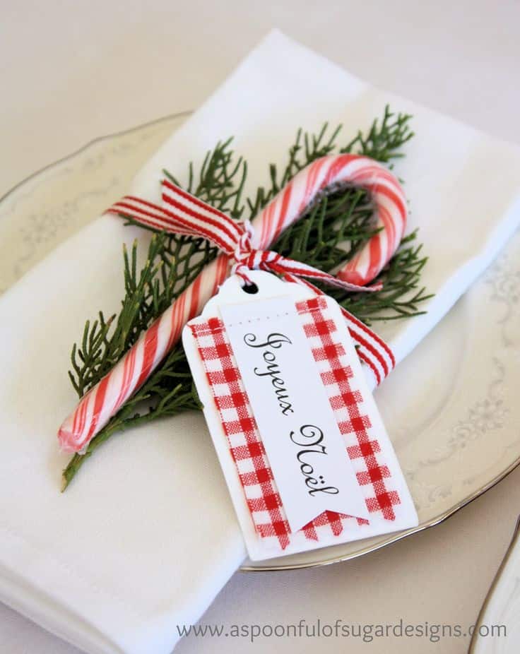 17 Lovely & Budget Friendly DIY Christmas Place Cards 17