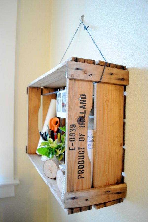 28 Absolutely Genius Ideas To Repurpose Wooden Crates To Add A Vintage Touch
