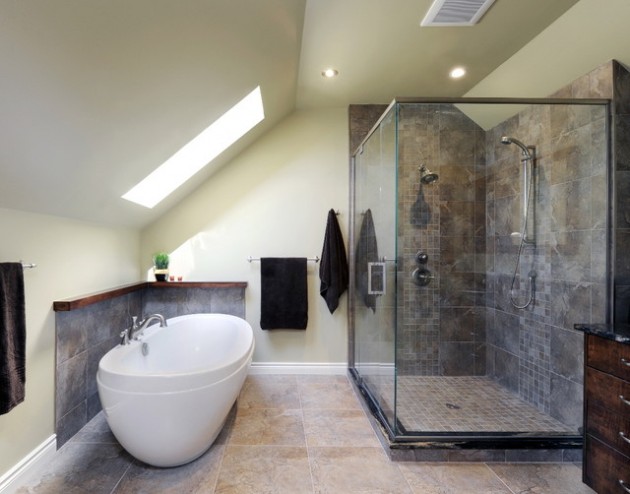 17 Magnificent Attic Bathroom Design Ideas For Your Private Haven