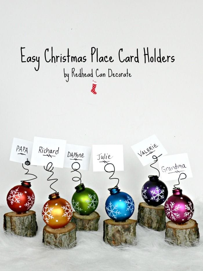 17 Lovely & Budget Friendly DIY Christmas Place Cards 4