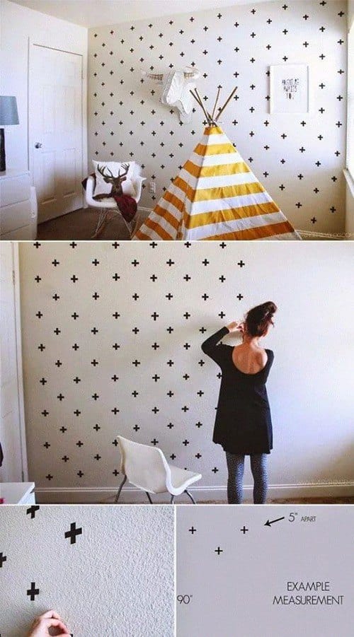 Featured image of post Simple Wall Paint Design Ideas With Tape : I headed to my local craft store and picked up my.