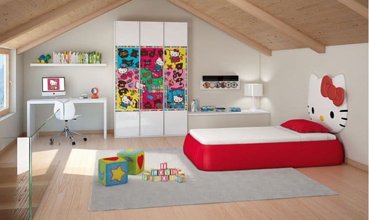 15 Lovely Hello Kitty Room Designs For Your Little Princess 10