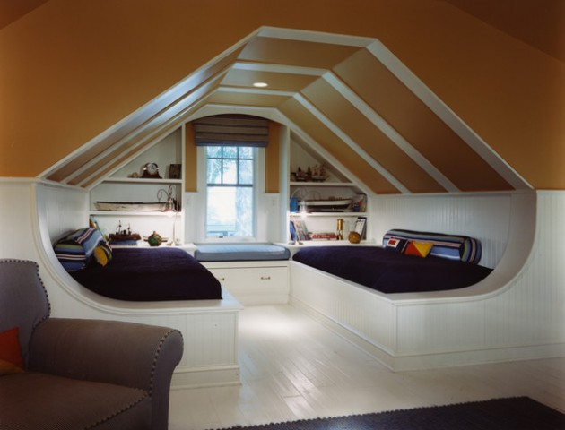 18 Most Beautiful Decorated Attic Designs That Will Attract Your Attention