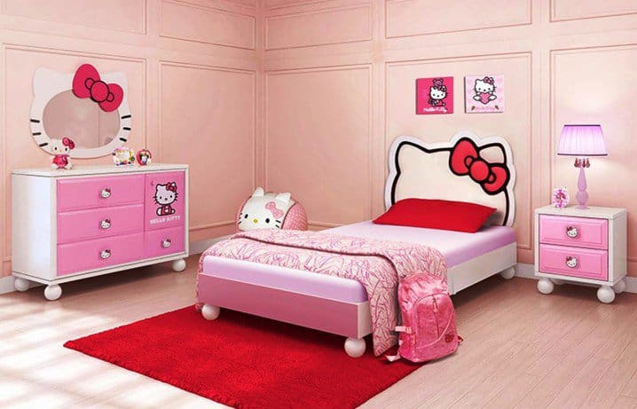 15 Lovely Hello Kitty Room Designs For Your Little Princess 1
