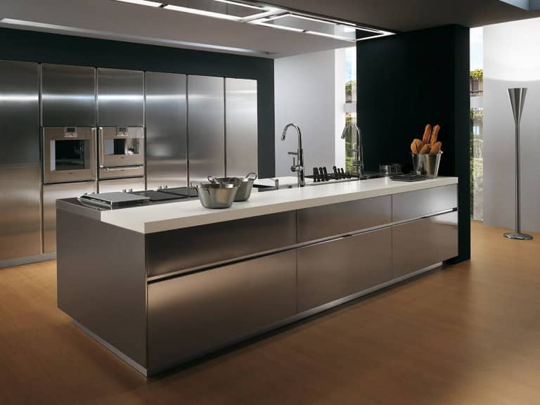 18 Beautiful Stainless Steel Kitchen Design Ideas 12