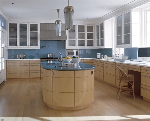 17 Delightful Kitchen Ideas With Curved Island Design 12
