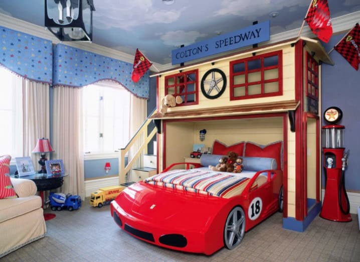 15 Super Cool Car Themed Child's Bedroom Designs 14