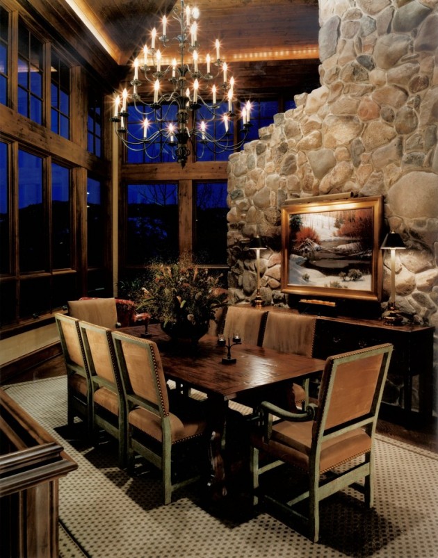 15 Elegant Rustic Dining Room Interior Designs For The Winter Season