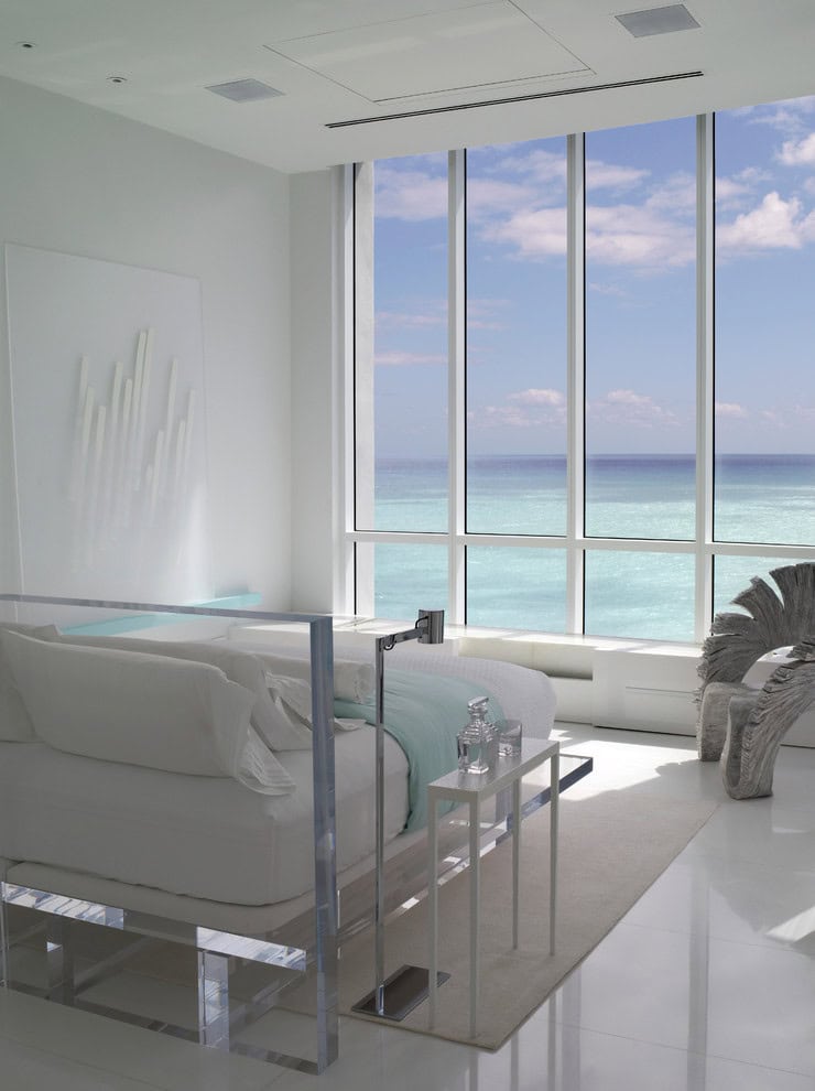 Jennifer Post designed apartment at The Bath Club, Miami Beach Source