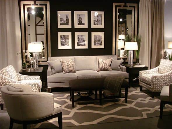 15 Dramatic Dark  Living Room  Design Ideas 