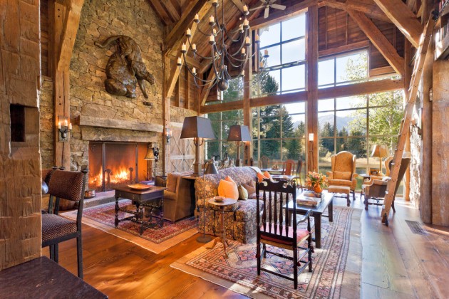 rustic interior mountain living designs cozy aesthetic barn decor ensure comfort heavenly homes enjoy retreat rooms wyoming prefer which wood