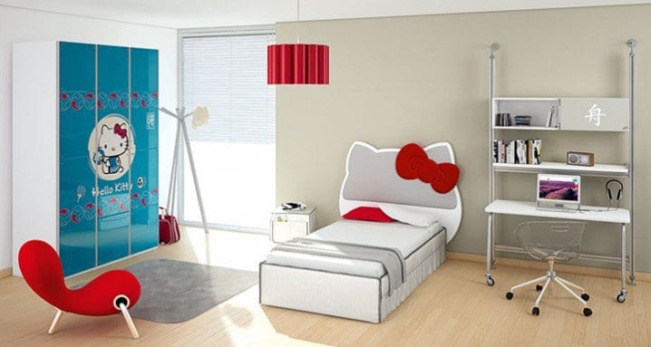 15 Lovely Hello Kitty Room Designs For Your Little Princess 3