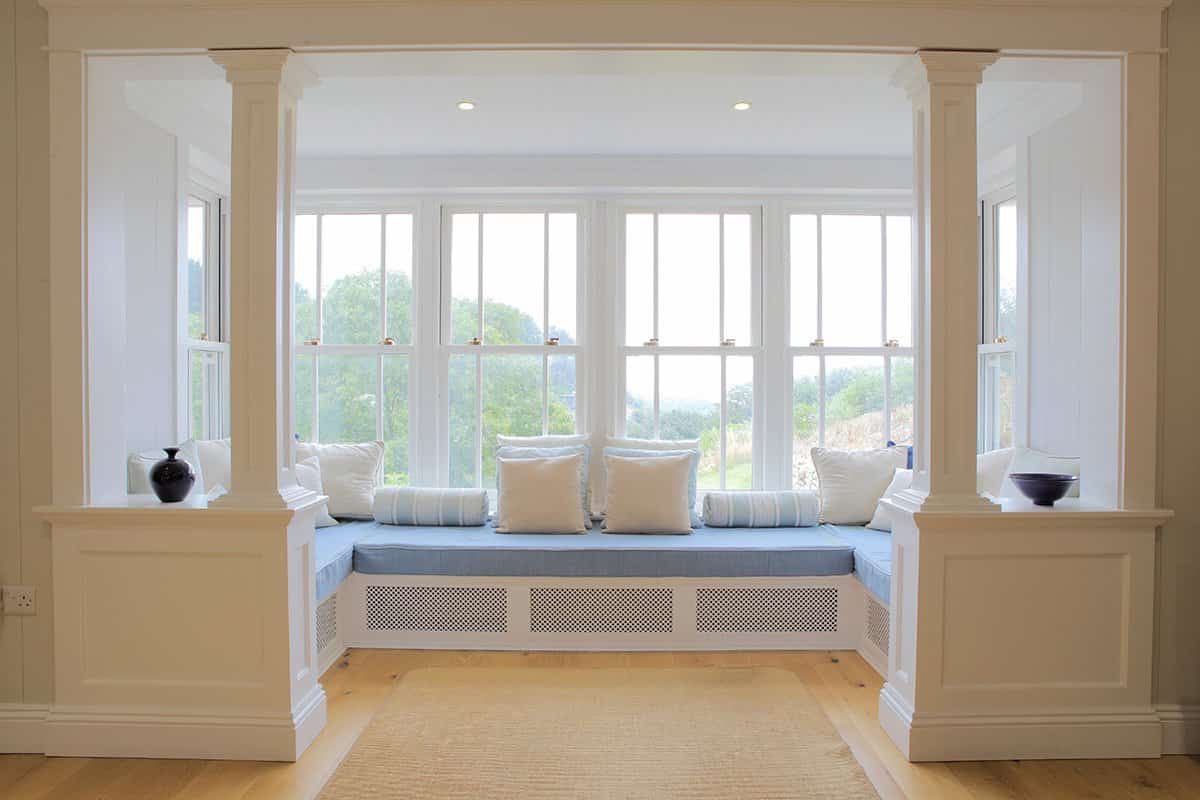 Under Window Seating For Living Room