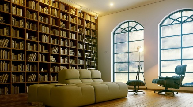 17 Functional Modern Home Library Designs For All Book Lovers