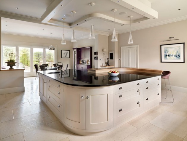 17 Delightful Kitchen Ideas With Curved Island Design