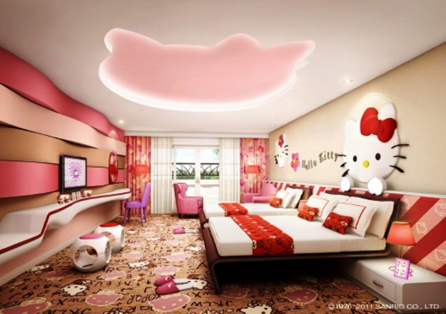 15 Lovely Hello Kitty Room Designs For Your Little Princess