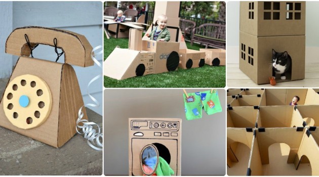 19 Insanely Awesome & Easy To Make DIY Cardboard Kids Games