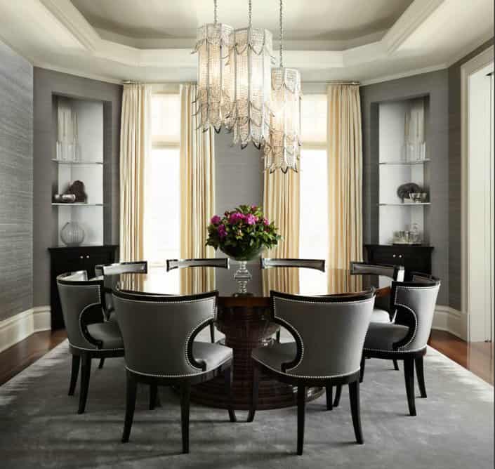 17 Classy Round Dining Table Design Ideas 1