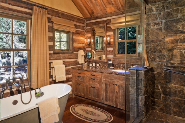 15 Refined Rustic Bathroom Designs For Your Rustic Home