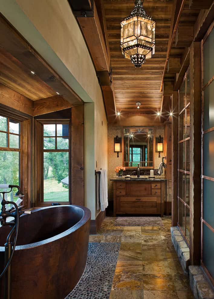 Rustic Bathroom Source