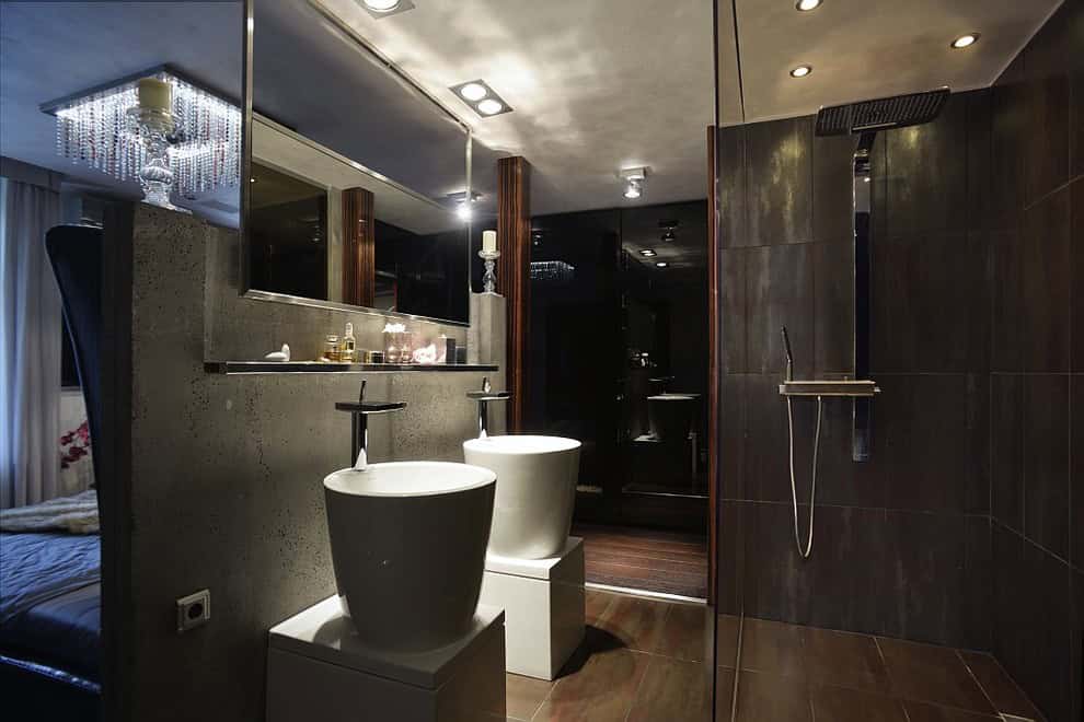 Luxury Industrial Bathroom Source