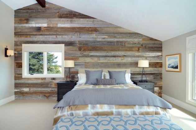 25 Stylish Bedrooms With Wood Clad Walls Digsdigs