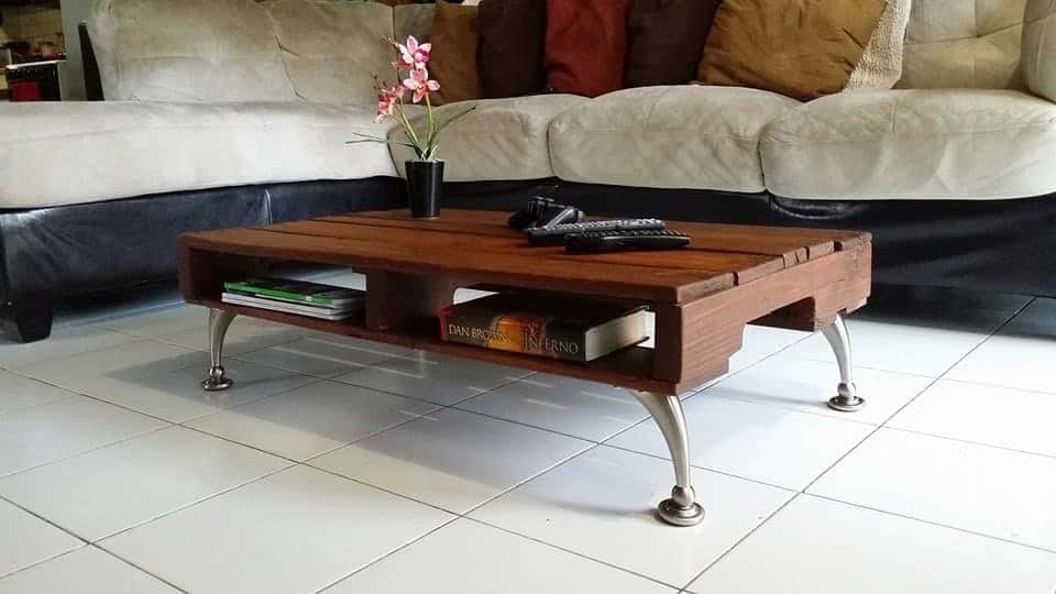 Table made with pallets Source