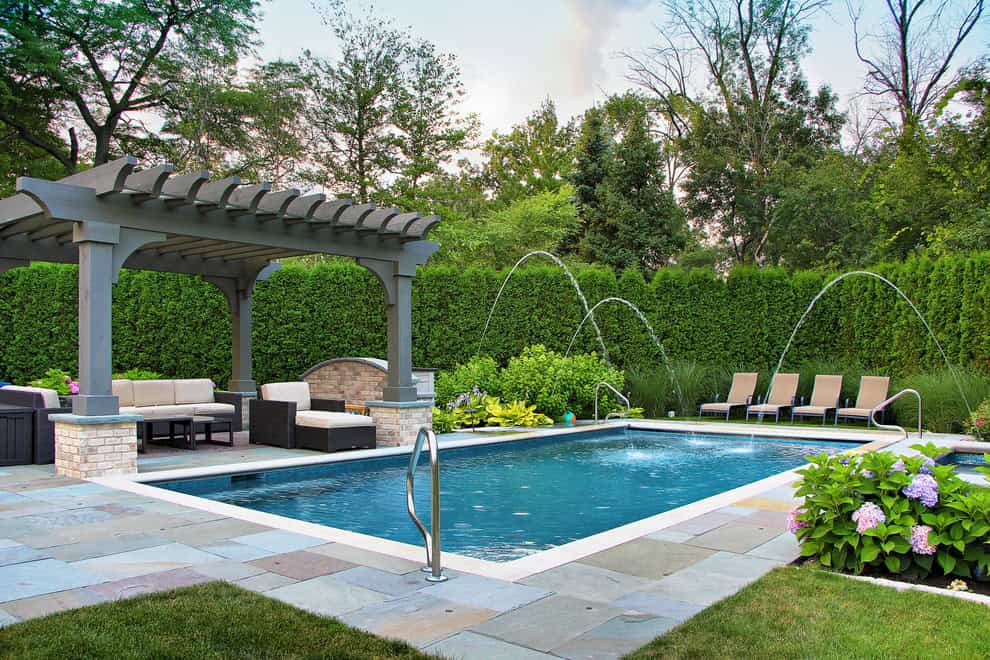 Glencoe French Chateau – Formal Pool and Landscape Source