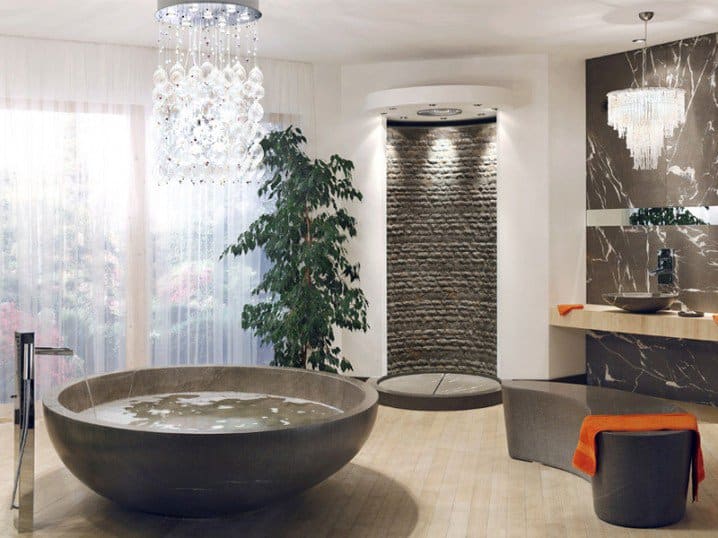 10 Beautiful Bathroom Designs With Round Bathtubs For Real Pleasure 2