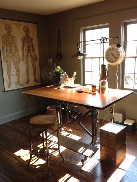 office industrial desk table drafting antique winters emily standing drawing phenomenal decor wood rooms wall own keegan sewing machine ways