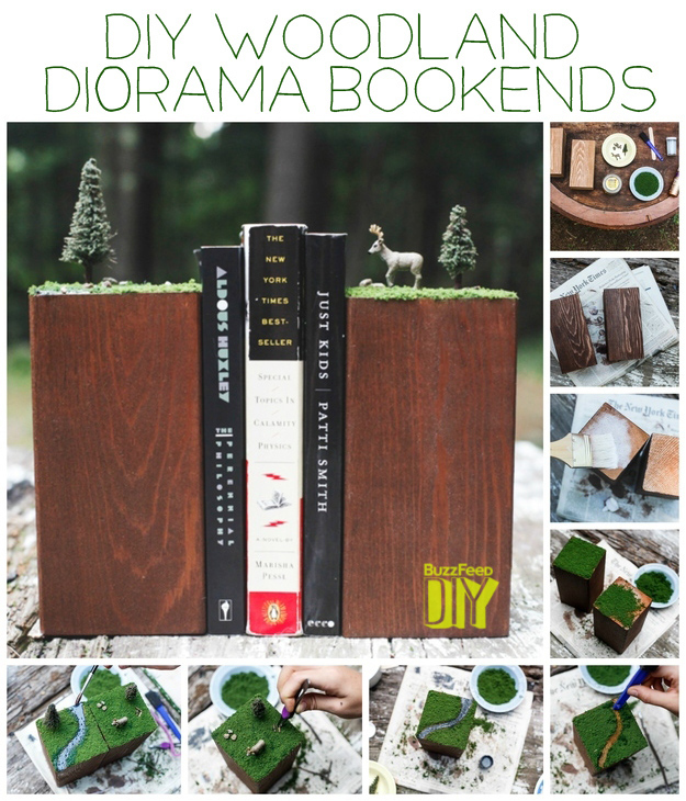 24 Fascinating DIY Bookends To Adorn Your Shelves