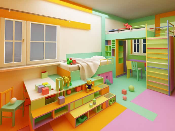 15 Lively Colorful Kids Room Ideas That Your Kids Will Love 4