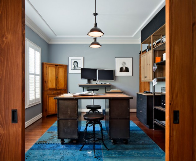 17 Phenomenal Industrial Home Office Design Ideas