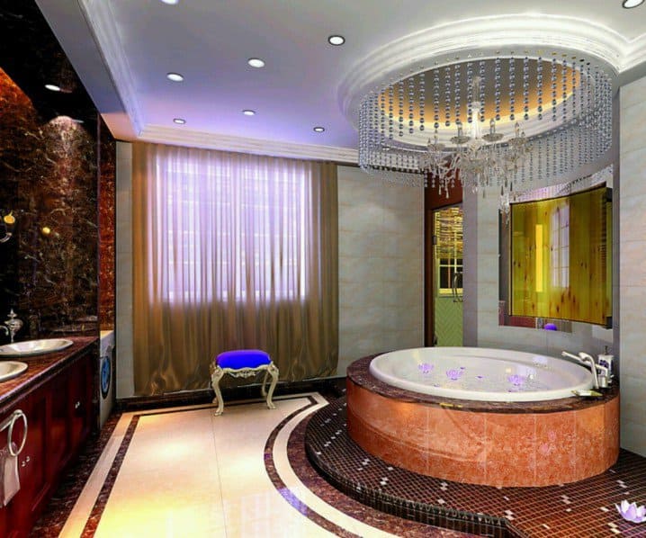 10 Beautiful Bathroom Designs With Round Bathtubs For Real Pleasure 9