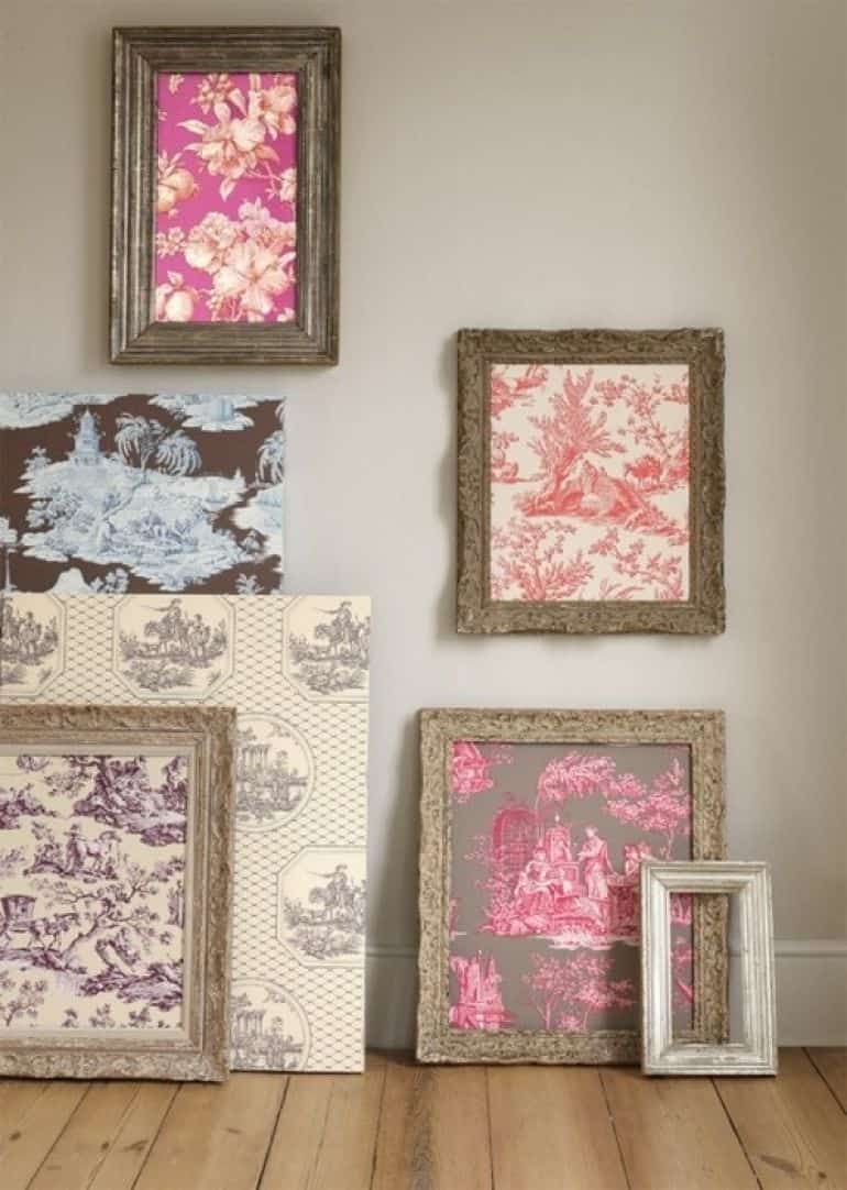 Framed Fabric or Wallpaper Samples Source