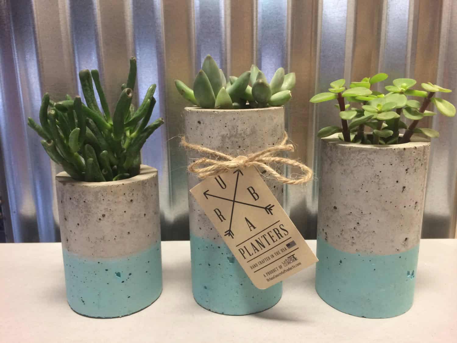 Concrete Succulent Planters Source