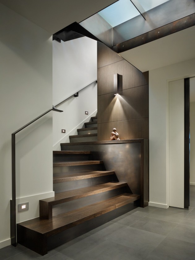 staircase contemporary designs memorable change waterfront residence