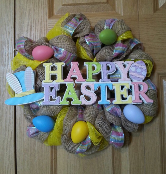 16 Welcoming Handmade Easter Wreath Ideas You Can DIY To Decorate Your Entry