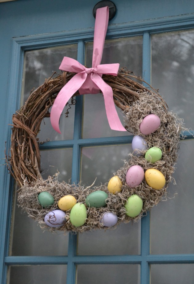 16 Welcoming Handmade Easter Wreath Ideas You Can DIY To Decorate Your Entry