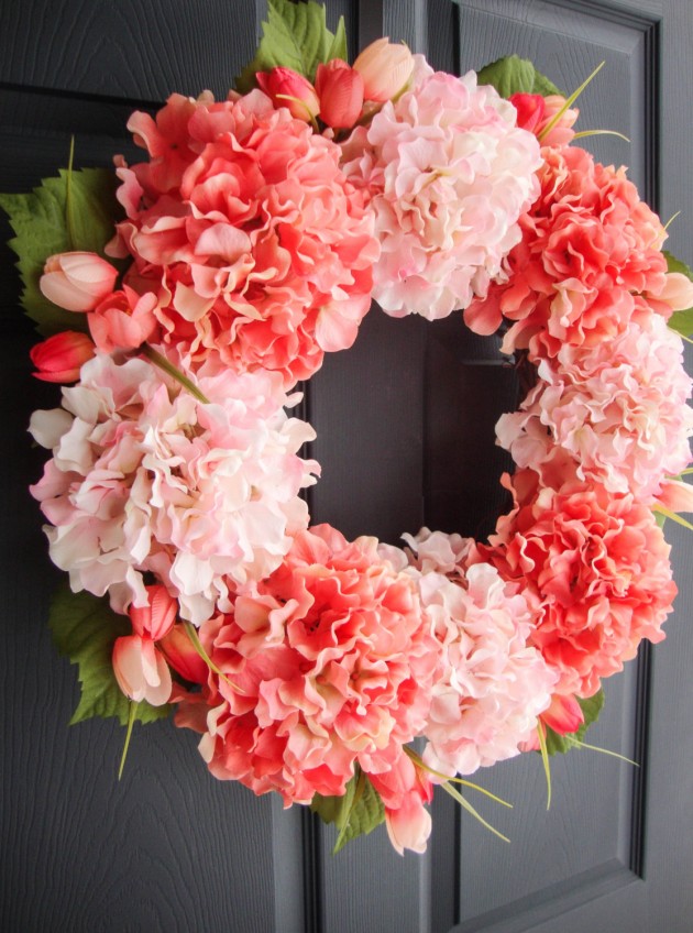17 Refreshing Handmade Spring Wreath Ideas You Could Easily DIY