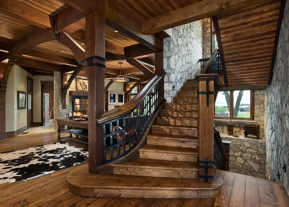 Rustic Staircase Source