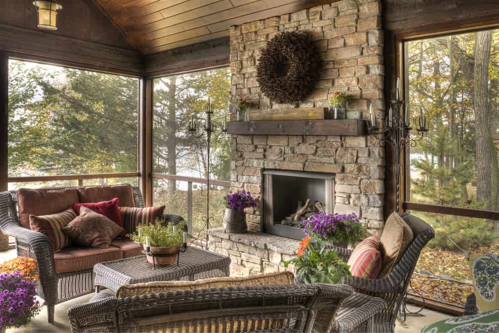 Lower Hay Lake Rustic Porch Source