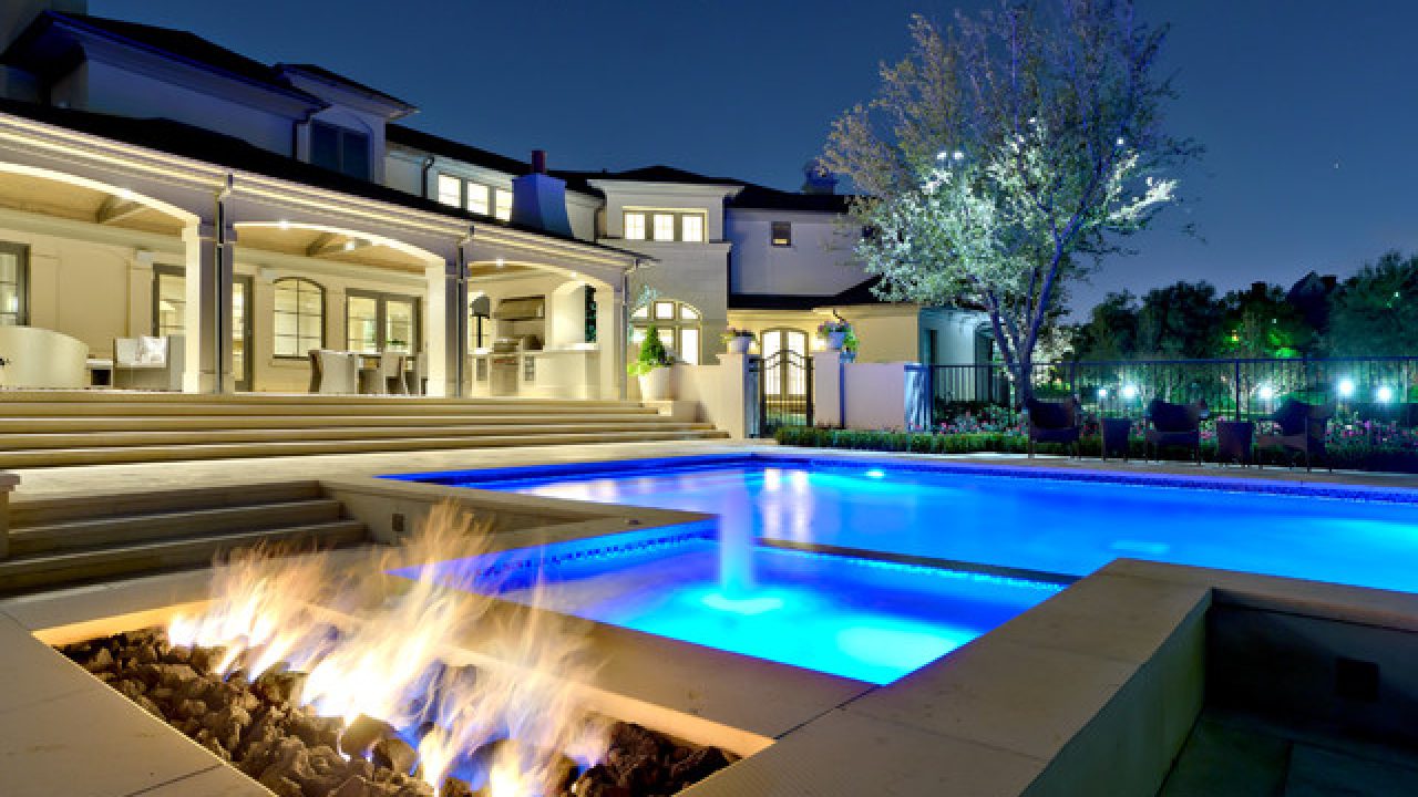 Sophisticated Outdoor Fire Pit Designs, Pool And Fire Pit