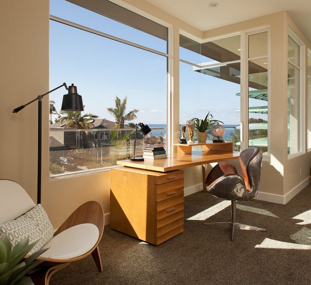 14 Marvelous Home Office Designs With Ocean View