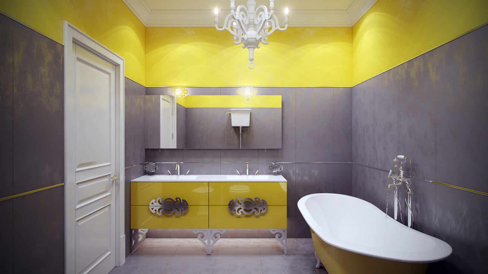 All Shades Of Yellow In Your Dream Bathroom 4